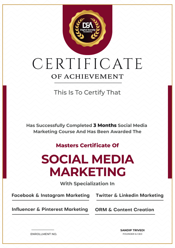Social Media Marketing Certificate