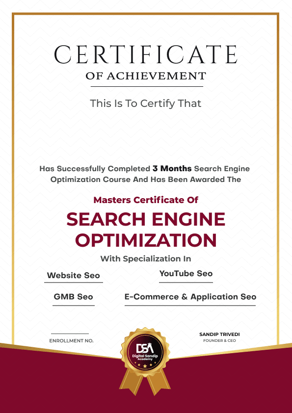 SEO Certificate